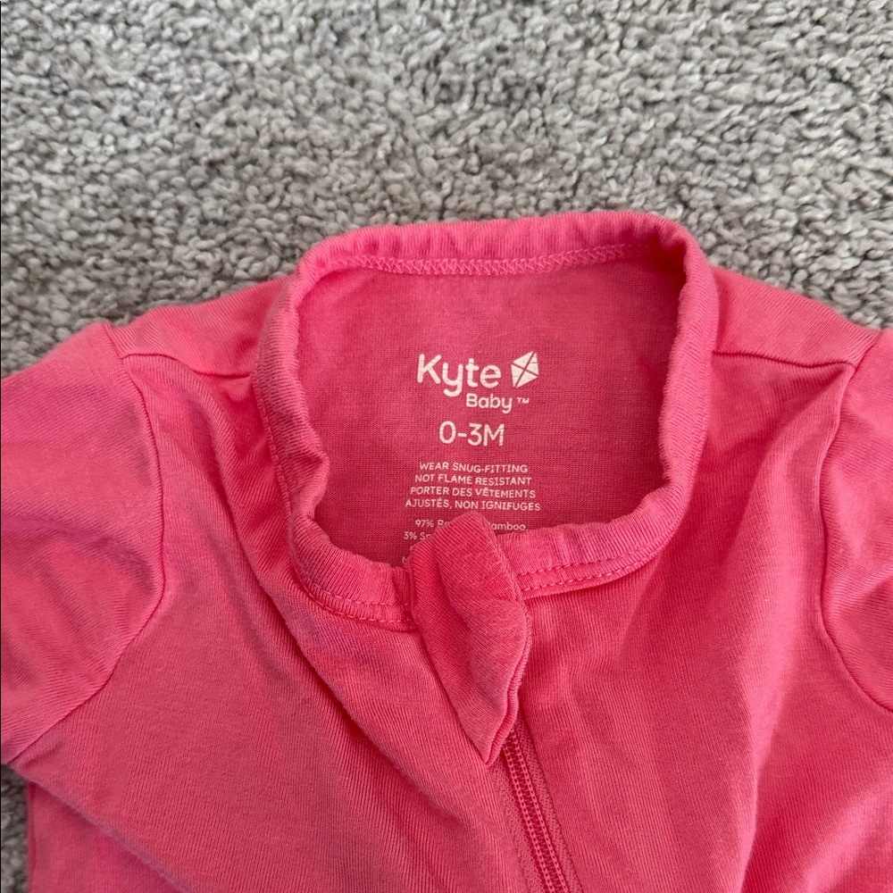Kyte BABY Pink Kids Footed One Piece - Picture 2 of 2